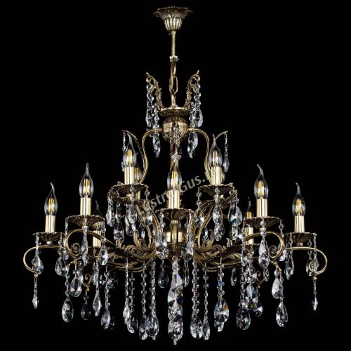 Люстра бронзовая Мелания №12/1 лучик в Магнитогорске Гусь Хрустальный