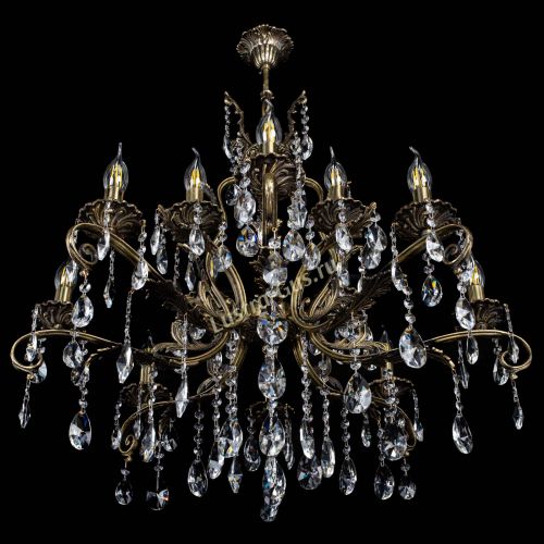 Люстра бронзовая Мелания №12/1 лучик в Магнитогорске Гусь Хрустальный