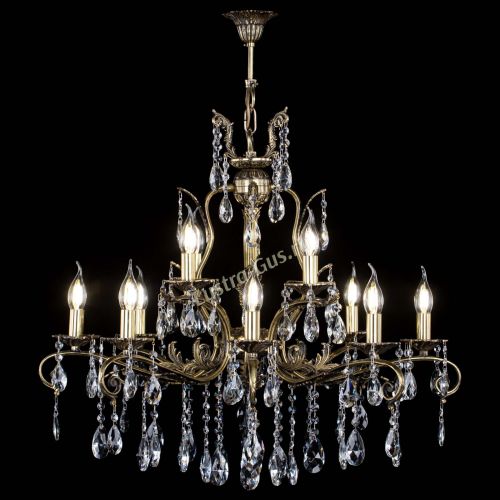 Люстра бронзовая Мелания №12/1 журавлик в Магнитогорске Гусь Хрустальный