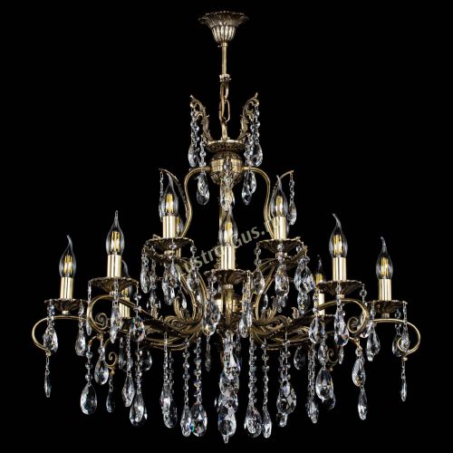 Люстра бронзовая Мелания №12/1 журавлик в Магнитогорске Гусь Хрустальный