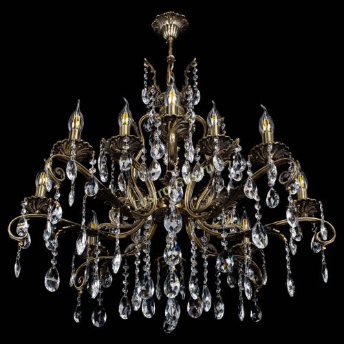 Люстра бронзовая Мелания №12/1 журавлик в Магнитогорске Гусь Хрустальный