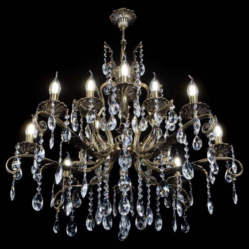 Люстра бронзовая Мелания №12/1 журавлик в Магнитогорске Гусь Хрустальный