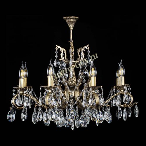 Люстра бронзовая Милана №1 баден в Магнитогорске Гусь Хрустальный