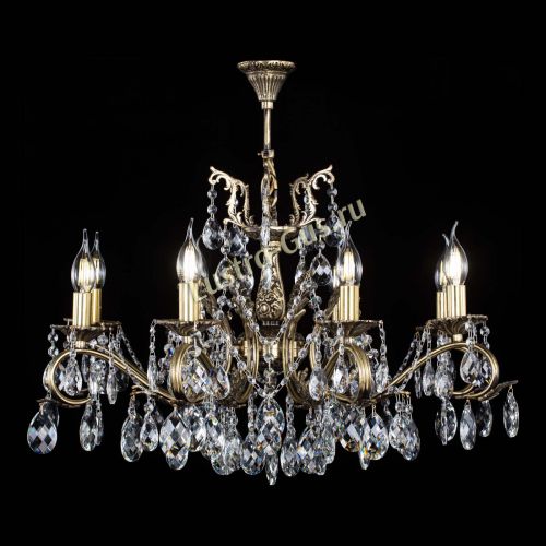 Люстра бронзовая Милана №1 баден в Магнитогорске Гусь Хрустальный