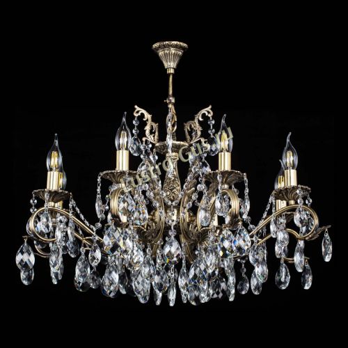 Люстра бронзовая Милана №1 баден в Магнитогорске Гусь Хрустальный