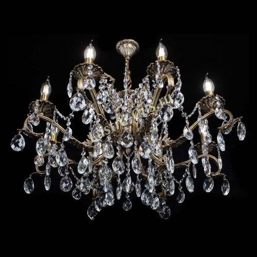 Люстра бронзовая Милана №1 баден в Магнитогорске Гусь Хрустальный