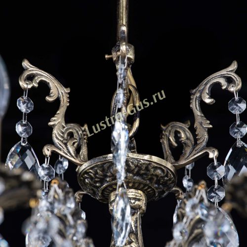 Люстра бронзовая Милана №1 баден в Магнитогорске Гусь Хрустальный