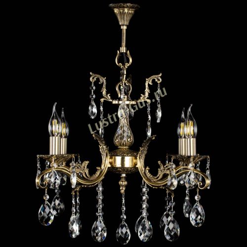 Люстра бронзовая Милана №4/2 баден в Магнитогорске Гусь Хрустальный