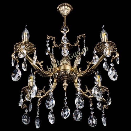 Люстра бронзовая Милана №4/2 баден в Магнитогорске Гусь Хрустальный