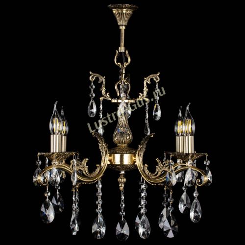 Люстра бронзовая Милана №4/2 лучик в Магнитогорске Гусь Хрустальный