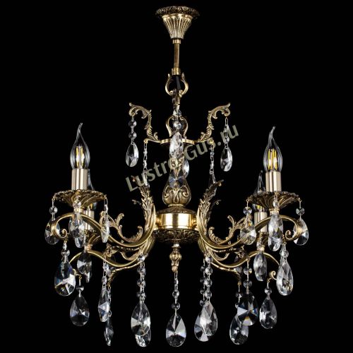 Люстра бронзовая Милана №4/2 лучик в Магнитогорске Гусь Хрустальный