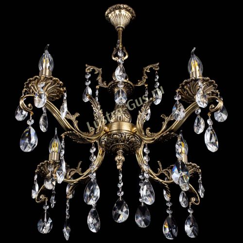 Люстра бронзовая Милана №4/2 лучик в Магнитогорске Гусь Хрустальный