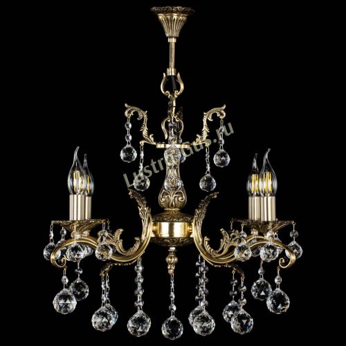 Люстра бронзовая Милана №4/2 шар в Магнитогорске Гусь Хрустальный