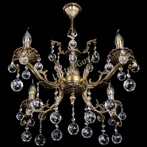 Люстра бронзовая Милана №4/2 шар в Магнитогорске Гусь Хрустальный