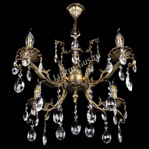 Люстра бронзовая Милана №4/2 журавлик в Магнитогорске Гусь Хрустальный