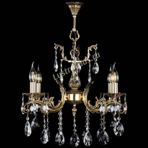 Люстра бронзовая Милана №4/2 звездочка в Магнитогорске Гусь Хрустальный