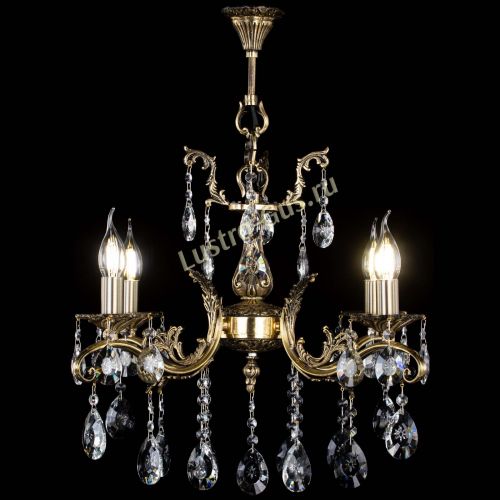 Люстра бронзовая Милана №4/2 звездочка в Магнитогорске Гусь Хрустальный