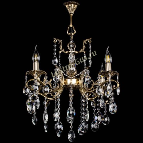 Люстра бронзовая Милана №4 баден в Магнитогорске Гусь Хрустальный
