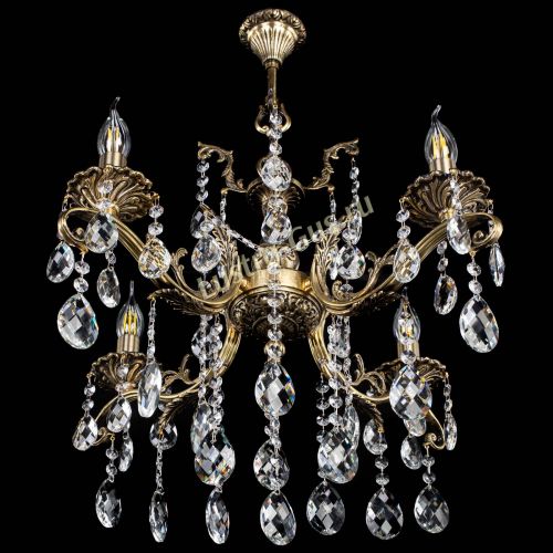 Люстра бронзовая Милана №4 баден в Магнитогорске Гусь Хрустальный