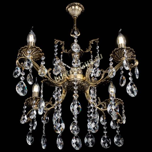 Люстра бронзовая Милана №4 баден в Магнитогорске Гусь Хрустальный