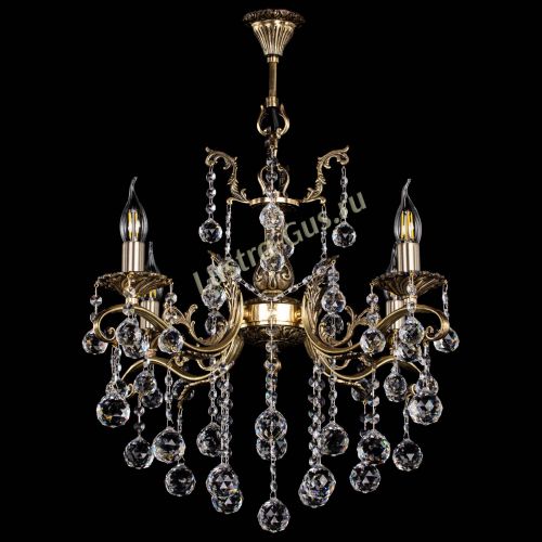 Люстра бронзовая Милана №4 шар в Магнитогорске Гусь Хрустальный