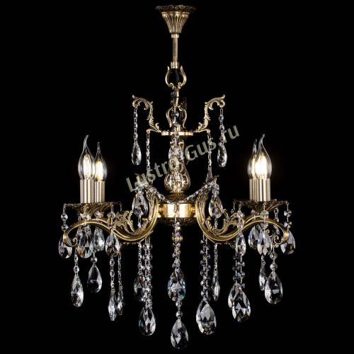 Люстра бронзовая Милана №4 журавлик в Магнитогорске Гусь Хрустальный