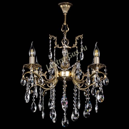 Люстра бронзовая Милана №4 журавлик в Магнитогорске Гусь Хрустальный