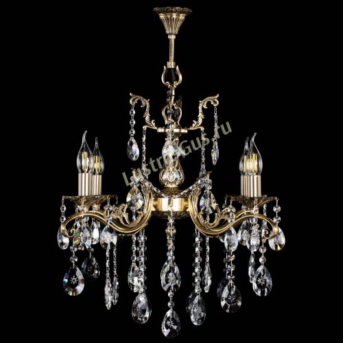 Люстра бронзовая Милана №4 звездочка в Магнитогорске Гусь Хрустальный