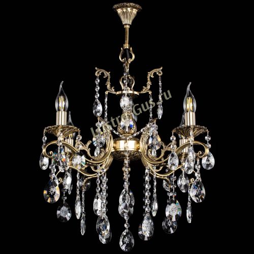 Люстра бронзовая Милана №4 звездочка в Магнитогорске Гусь Хрустальный