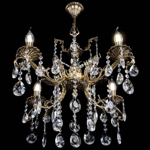 Люстра бронзовая Милана №4 звездочка в Магнитогорске Гусь Хрустальный