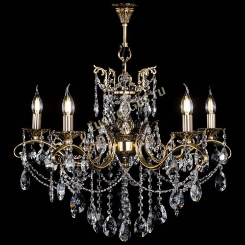 Люстра бронзовая Милана №5/1 звездочка в Магнитогорске Гусь Хрустальный