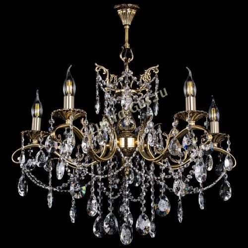 Люстра бронзовая Милана №5/1 звездочка в Магнитогорске Гусь Хрустальный