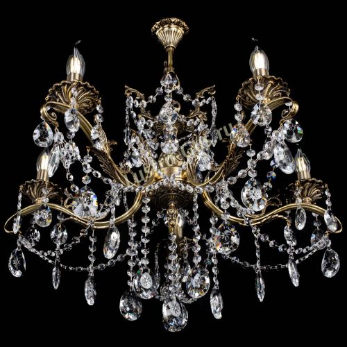 Люстра бронзовая Милана №5/1 звездочка в Магнитогорске Гусь Хрустальный