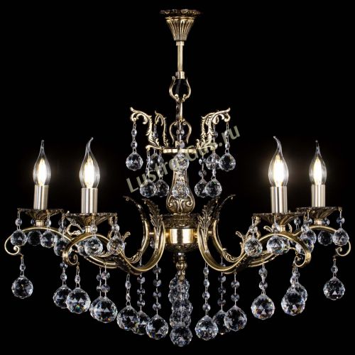 Люстра бронзовая Милана №5/2 шар в Магнитогорске Гусь Хрустальный