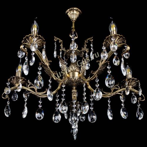 Люстра бронзовая Милана №5/2 журавлик в Магнитогорске Гусь Хрустальный