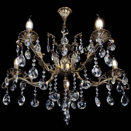 Люстра бронзовая Милана №5/2 звездочка в Магнитогорске Гусь Хрустальный