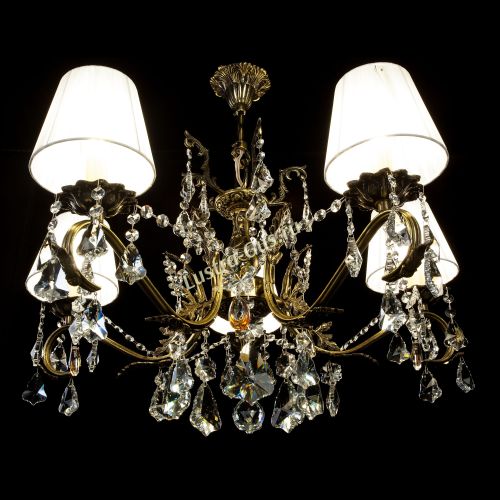 Люстра бронзовая Милана №5 Дубик Прованс в Магнитогорске Гусь Хрустальный