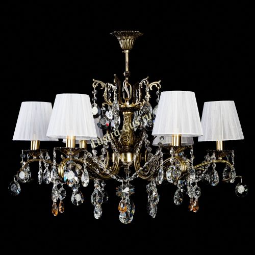 Люстра бронзовая Милана №6 Прованс в Магнитогорске Гусь Хрустальный