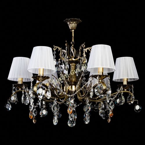 Люстра бронзовая Милана №6 Прованс в Магнитогорске Гусь Хрустальный