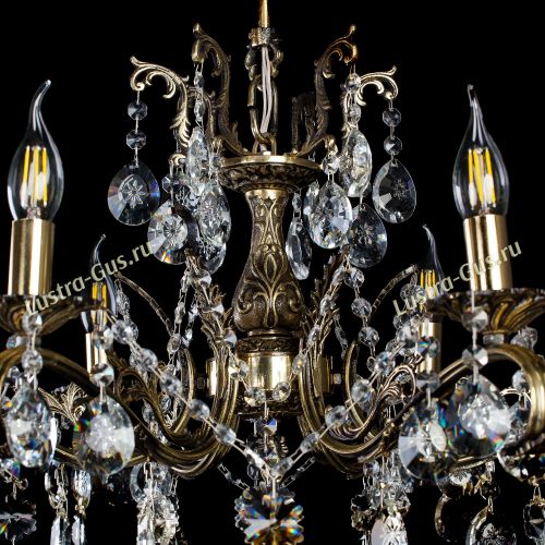 Люстра бронзовая Милана №6 Звездочка в Магнитогорске Гусь Хрустальный