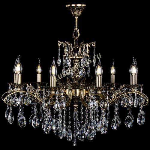 Люстра бронзовая Милана №9/2 баден в Магнитогорске Гусь Хрустальный