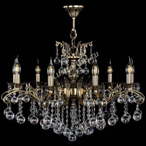 Люстра бронзовая Милана №9/2 шар в Магнитогорске Гусь Хрустальный