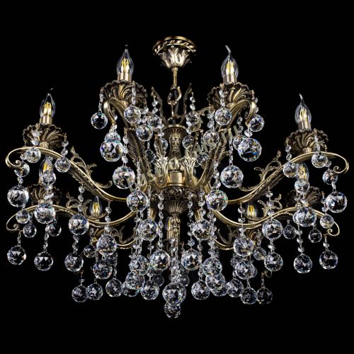 Люстра бронзовая Милана №9/2 шар в Магнитогорске Гусь Хрустальный