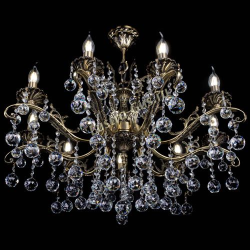 Люстра бронзовая Милана №9/2 шар в Магнитогорске Гусь Хрустальный