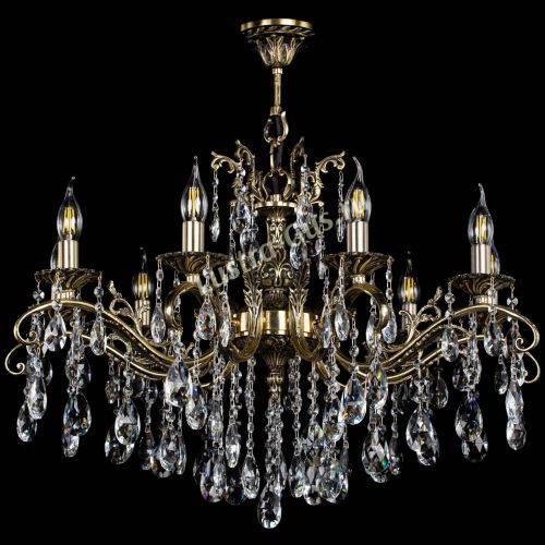 Люстра бронзовая Милана №9/2 журавлик в Магнитогорске Гусь Хрустальный