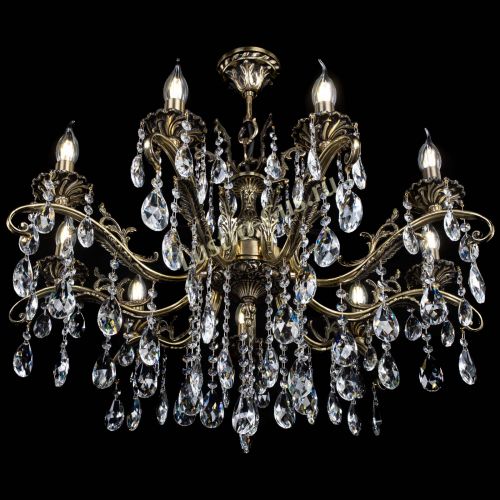 Люстра бронзовая Милана №9/2 журавлик в Магнитогорске Гусь Хрустальный