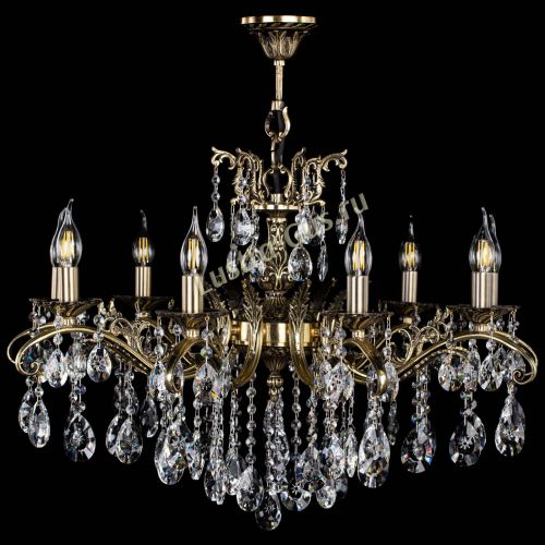 Люстра бронзовая Милана №9/2 звездочка в Магнитогорске Гусь Хрустальный