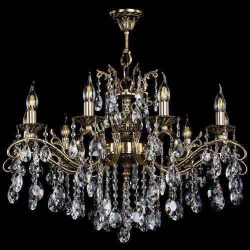 Люстра бронзовая Милана №9/2 звездочка в Магнитогорске Гусь Хрустальный