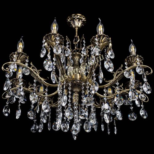 Люстра бронзовая Милана №9/2 звездочка в Магнитогорске Гусь Хрустальный