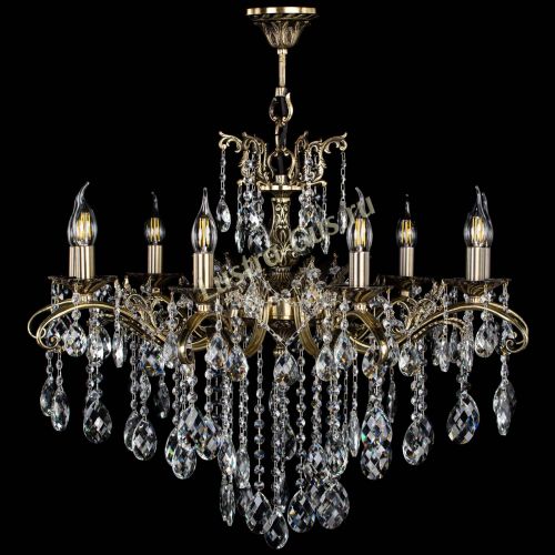 Люстра бронзовая Милана №9 баден в Магнитогорске Гусь Хрустальный